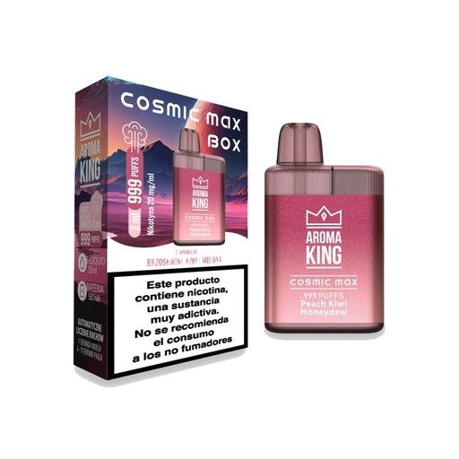 [DES-ARO-COB-012-20] Aroma King Cosmic Max Box Peach Kiwi Honeydew | Melocotón Kiwi